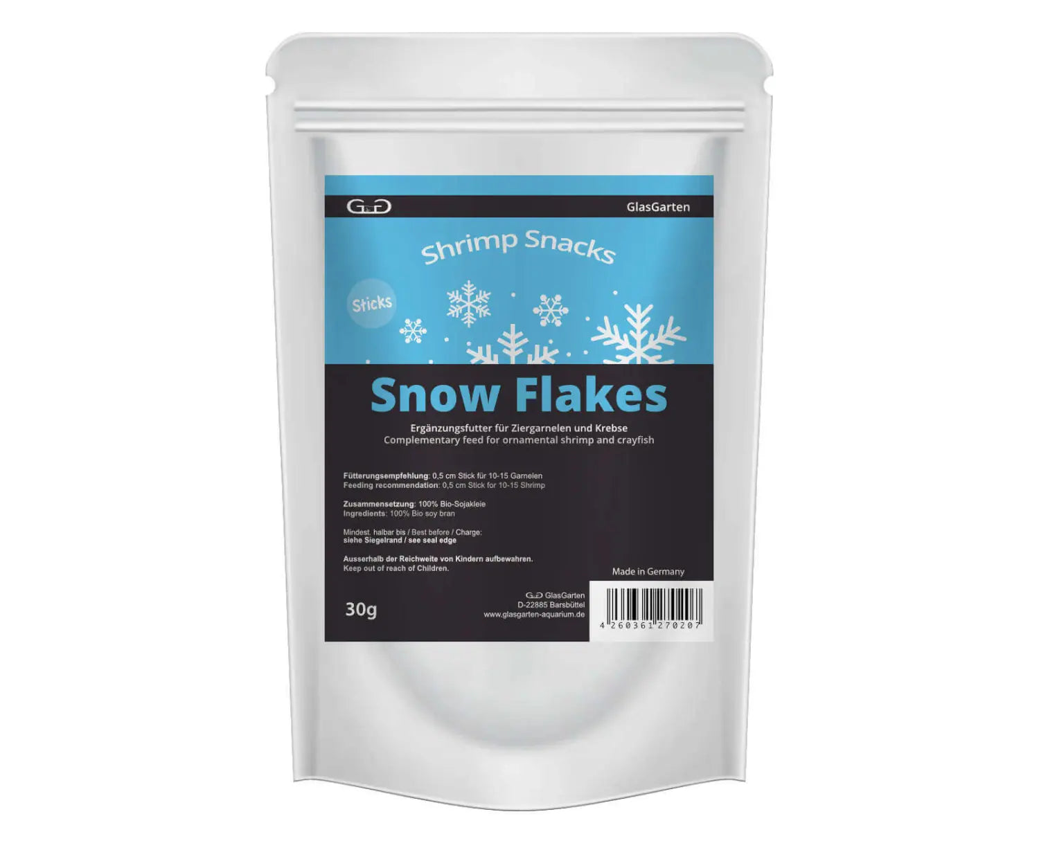 GlasGarten - Snowflake Shrimp Snack